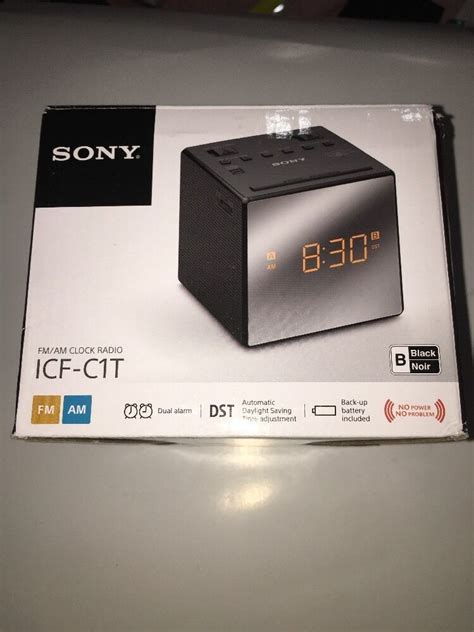 Sony ICF-C1T Desktop Alarm Clock AM FM Radio Black - NEW-SHIPS N 24 HOURS - Clocks