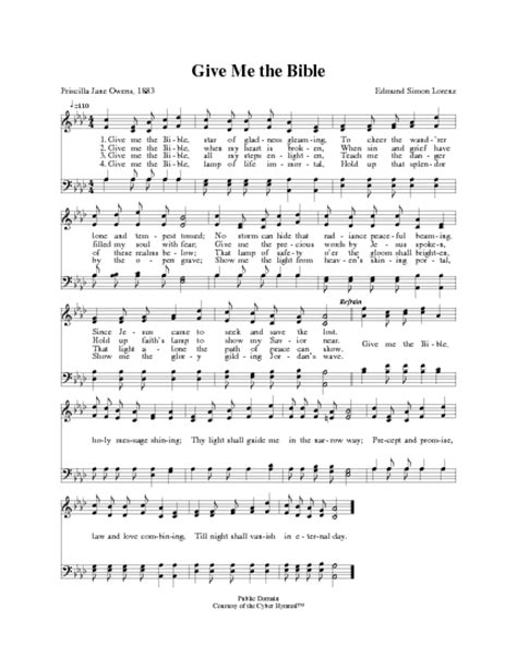 Give Me the Bible | Hymnary.org