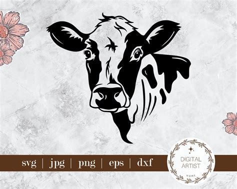 Cute Baby Cow SVG- Calf SVG- Farm Animal SVG- Cow’s Head Stencil | lupon.gov.ph