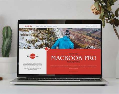 Free Front View MacBook Pro Mockup PSD » CSS Author