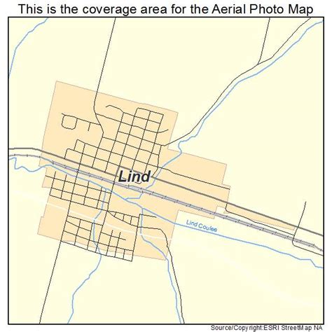 Aerial Photography Map of Lind, WA Washington