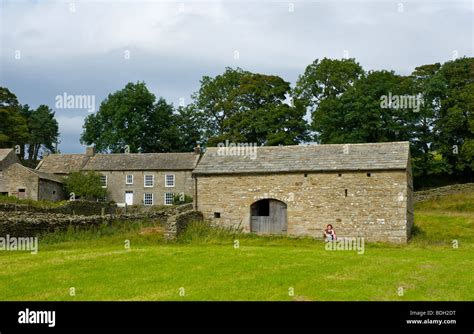 Hannah Hauxwell's Barn and High Birk Hat Farm, Baldersdale, County Durham, England UK Stock ...