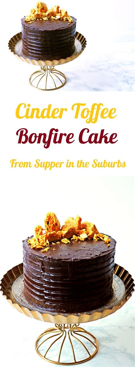 Cinder Toffee Bonfire Cake - Supper in the Suburbs