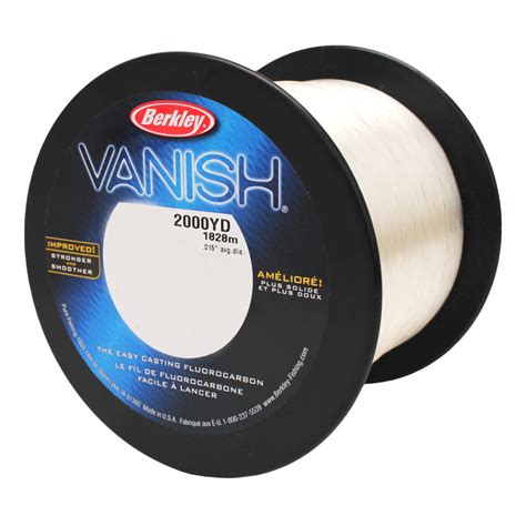 Vanish Fluorocarbon Line Spool – 2000 Yards, 0.013″ Diameter, 14 lb ...