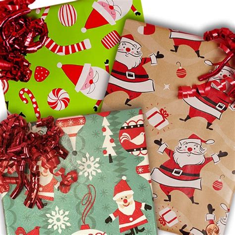 Santa Christmas Wrapping Paper | Shop PaperMart.com