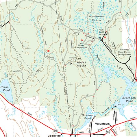 Pachaug State Forest, Connecticut – Hiking Trails Footpaths & Roads ...