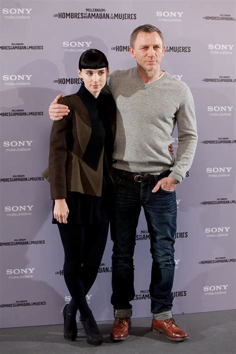 Daniel Craig and Rooney Mara Madrid Dragon Tattoo Pictures | POPSUGAR Celebrity