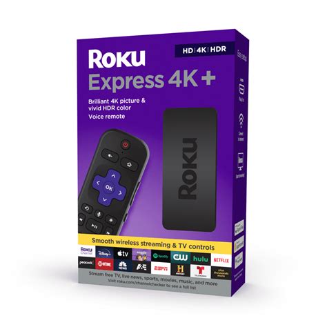 Roku Express 4K+ 2021 | Streaming Media Player HD/4K/HDR with Smooth ...