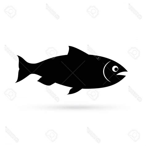 Salmon Silhouette Vector at Vectorified.com | Collection of Salmon ...