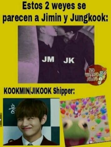 Memes de Jikook y KookMin #detodo # De Todo # amreading # books # wattpad Jimin Jungkook, Bts ...