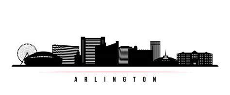 Arlington Texas Skyline stock vectors - iStock