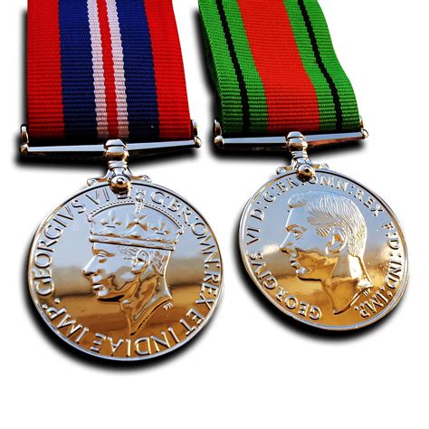 Buy Gold Medals War Medal & Defence Medal WW2 Medals 1945 Repro Online at desertcartINDIA