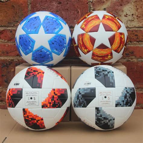 18 19 Champions League Soccer Ball 2018 World Cup Red Match Balls PU ...