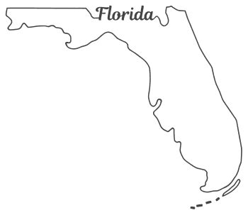 Florida State Map Outline