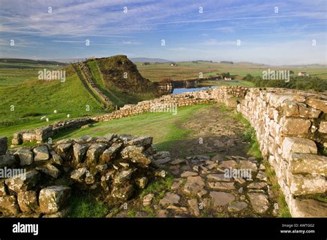 Hadrians wall and milecastle hi-res stock photography and images - Alamy