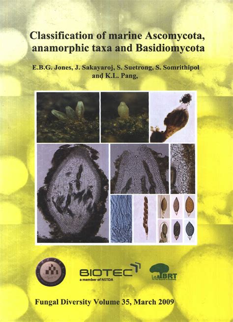 Classification of Marine Ascomycota, anamorphic taxa and Basidiomycota