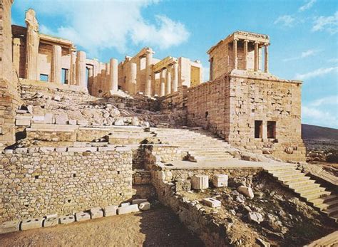 The Propylaia was the monumental entrance to the Acropolis. It is a ...