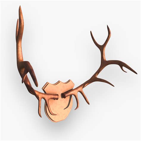 3d deer antlers model