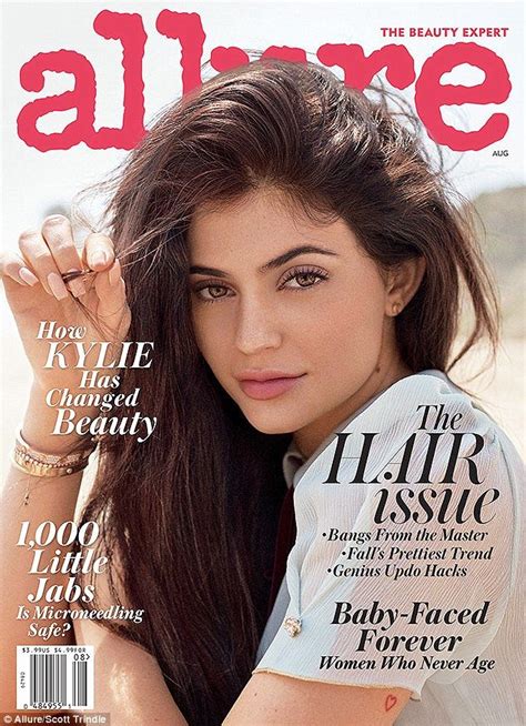 Kylie Jenner covers Allure & admits she went overboard on lip fillers ...