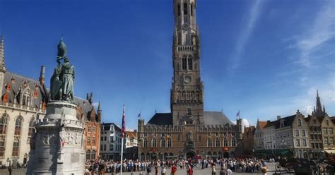 The market square of Bruges