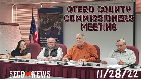 SECO NEWS - Otero County Commissioners Meeting 11/28/22