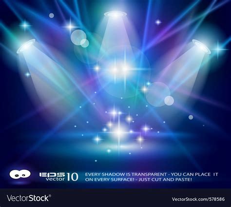 Stage lights Royalty Free Vector Image - VectorStock