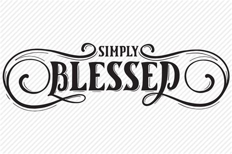 Simply Blessed SVG, Cut File, Christian Shirt Design (517968) | SVGs | Design Bundles