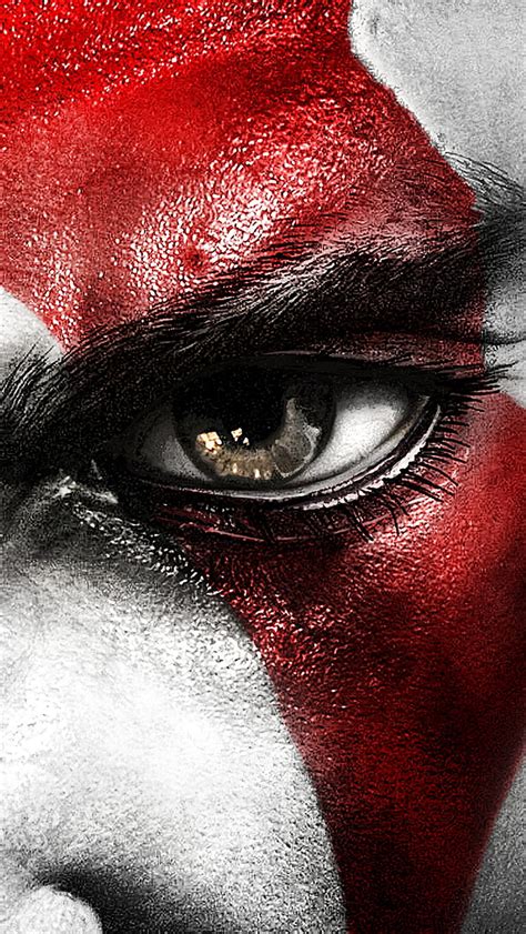 2K free download | The eye of Kratos, anger, eyes, god of war, gow, ps3, ps4, red, white, HD ...