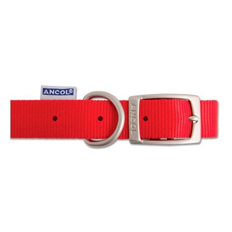 Ancol Nylon Dog Collar Red at Burnhills