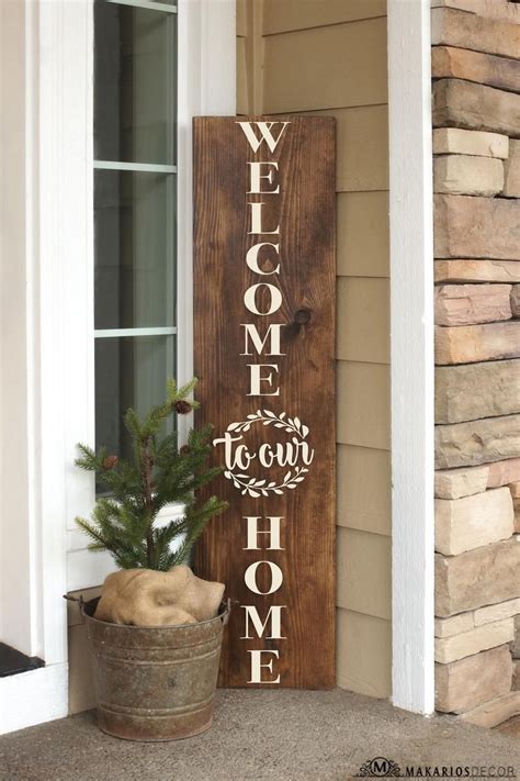 Welcome to our Home Porch Sign.Welcome Sign.Porch | Etsy in 2021 | Porch signs, Front porch ...