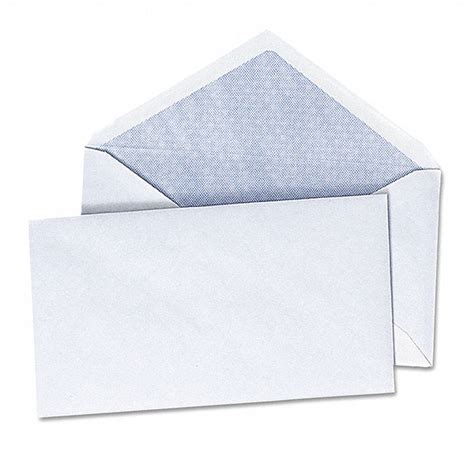 UNIVERSAL ONE Business Envelopes, Color White, Envelope Closure Gummed Flap, Envelope Size #6-3/ ...