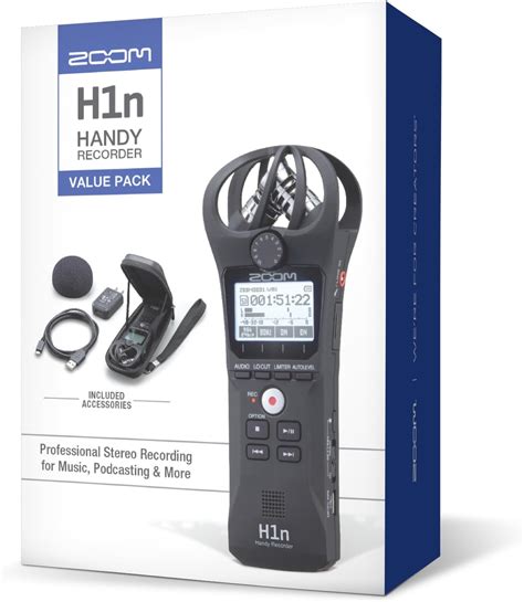 Amazon.com: Zoom H1n Handy Recorder (Old Model, H1n-VP) Portable Recorder, Onboard Stereo ...