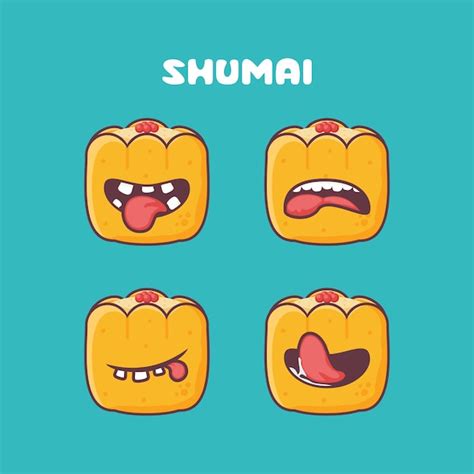 Premium Vector | Shumai cartoon vector illustration of dim sum chinese food asian cuisine with ...