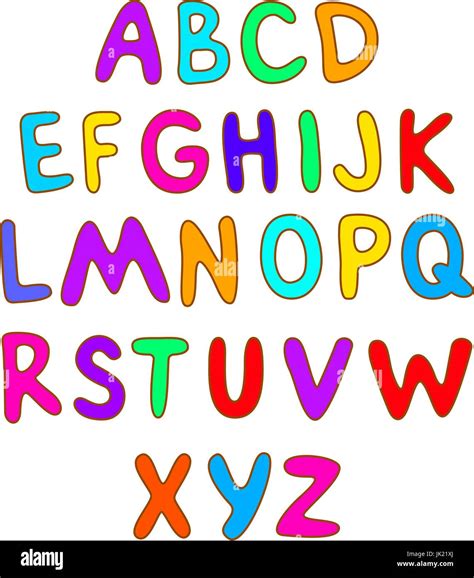 ABC for kids art alphabet illustration vector kids children fun Stock Vector Image & Art - Alamy