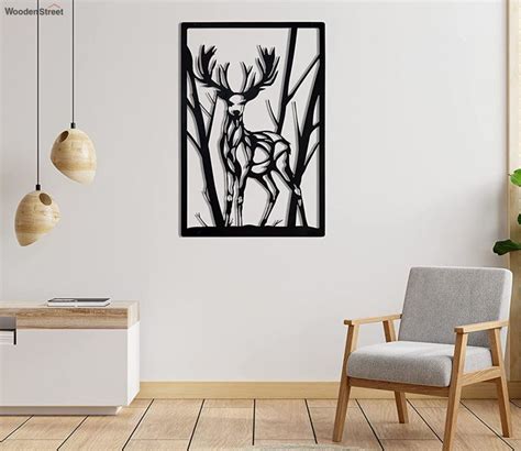 Buy Modern Deer Metal Wall Hanging Art Online in India at Best Price - Modern Wall Arts - Home ...