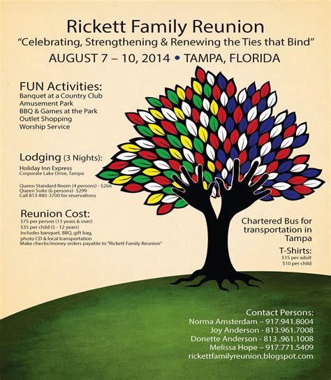 Family Reunion Planning Template