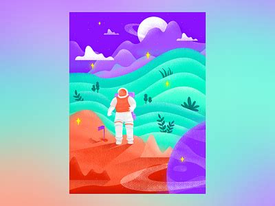 Spacewalk by Yula Yu on Dribbble