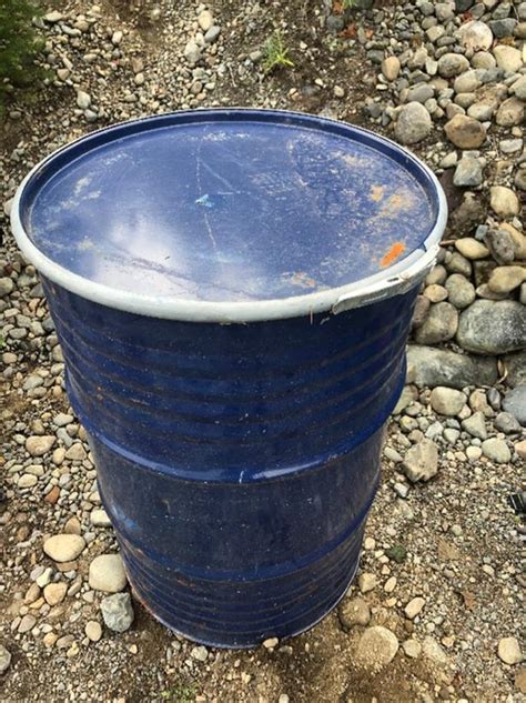 50Gal metal barrel removable lid