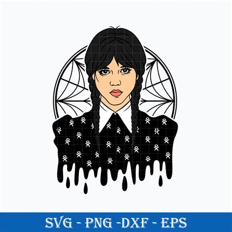 Wednesday Addams Drip SVG, Wednesday Addams SVG Digital File - Inspire ...