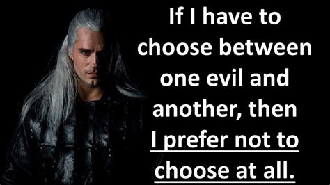 The Witcher Netflix Quotes | Geralt of Rivia TOP lines - YouTube