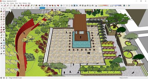 3D model Sketchup 196 - landscape design | CGTrader