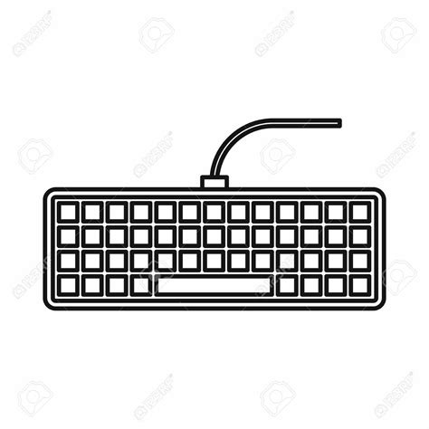 Minimalist Keyboard Clip Art At Clker Com Vector Clip - vrogue.co