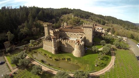 Napa Valley Castle Castello di Amorosa Aerial video HD | Sonoma wine tours, Napa wine tours ...