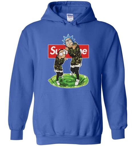 Rick and morty Supreme Hoodie rick morty hooded Sweatshirt schwifty ...