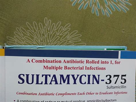 SULTAMYCIN 375TAB Sultamicillin Tablets, 375MG, Prescription at Rs 231.00/stripe in Ahmedabad