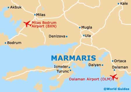 Marmaris Maps and Orientation: Marmaris, Mugla Province, Turkey