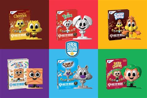 General Mills Cereal Squad Figures | Free toys, General mills cereal ...