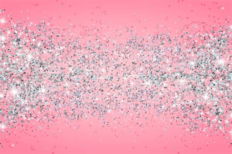 Free Vector | Realistic pink and silver background