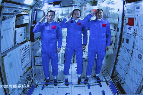 Crew starts making China's new space station their home | AP News