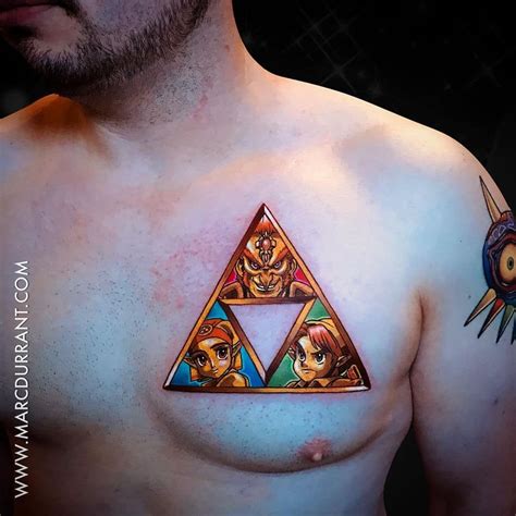 Zelda Triforce Tattoo Hand